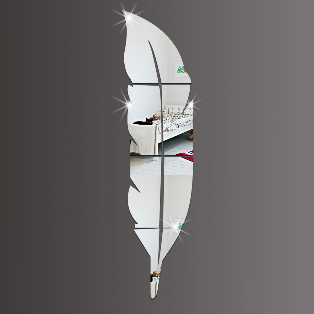 Stickere decorative perete model 2010 frunza, 72 cm x 18 cm, 1 buc - imagine 4