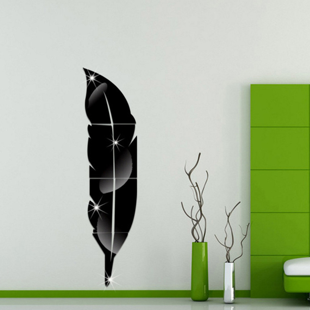 Stickere decorative perete model 2010 frunza, 72 cm x 18 cm, 1 buc - imagine 6