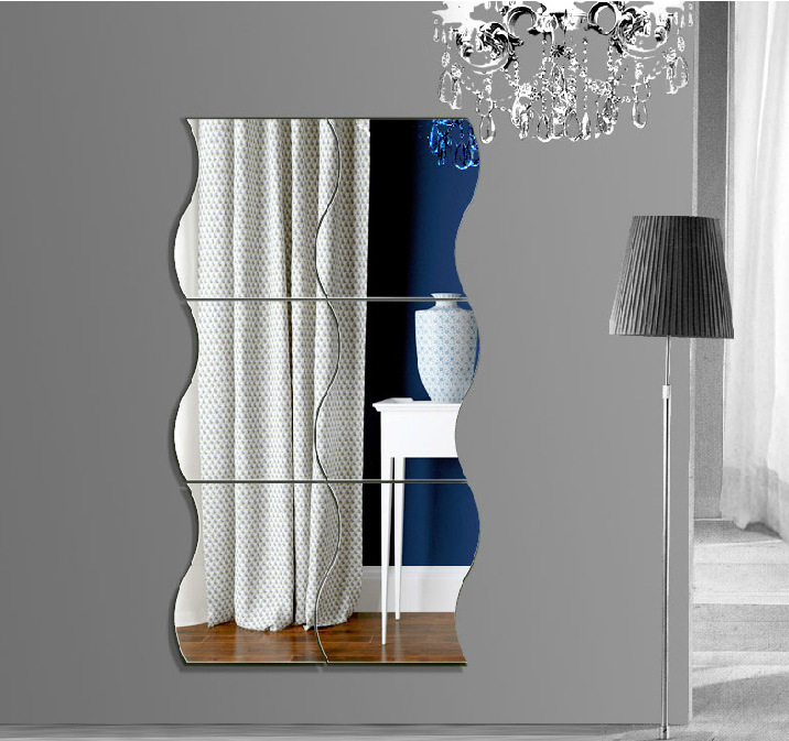 Stickere decorative oglinda, model 2011, dimensiune 12 cm x 10 cm, 6 bucati/set - imagine 5