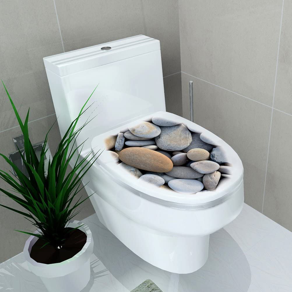Sticker decorativ Pietre 3D, model 204, dimensiune 32x39 cm, gri/negru - imagine 3