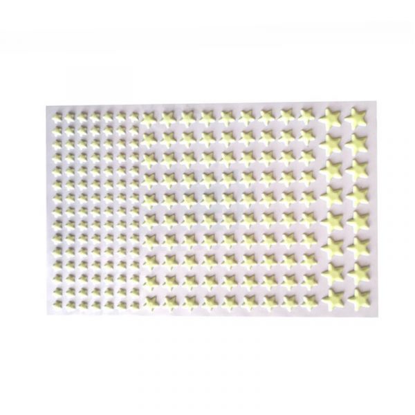 Set stickere decorative stelute fosforescente autoadezive, 14x22cm, lumineaza in intuneric, 211 bucati
