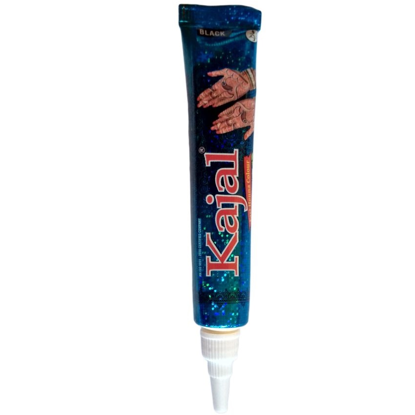 Tatuaj temporar Henna Kajal instant, Tub Culoarea Negru, 25g, 1 buc - imagine 3
