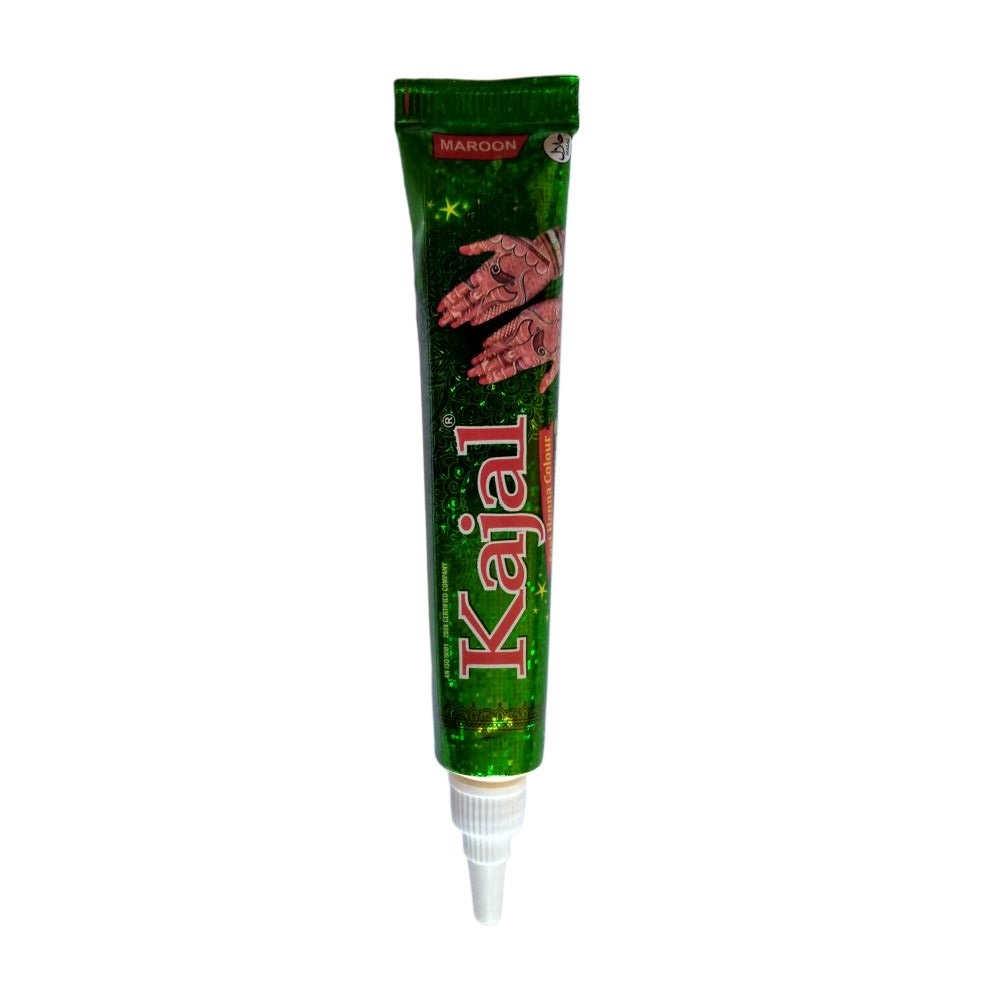 Tatuaj temporar Henna Kajal instant, Tub Culoare Maro, 25g, 10 buc/set - imagine 3