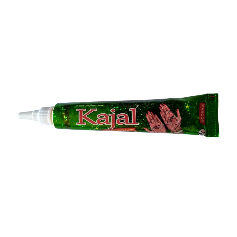Tatuaj temporar Henna Kajal instant, Tub Culoare Maro, 25g, 10 buc/set - imagine 4