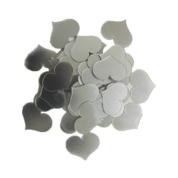 Tapet tip inimiore mici culoare argintiu reflectorizant 100 buc