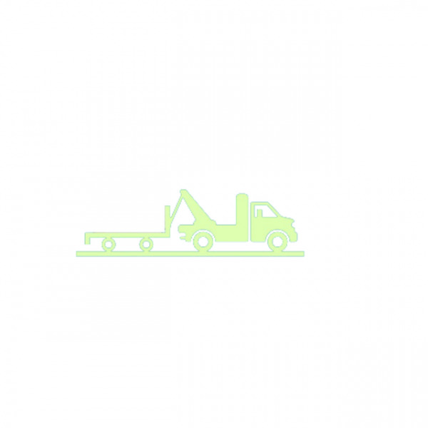 Sticker fosforescent, model camion cu remorca, pentru intrerupator/priza, 8×20 cm, culoare verde