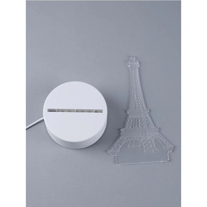 Lampa De Veghe 3D LED model Eiffel Tower, din acril, cu alimentare USB - imagine 6