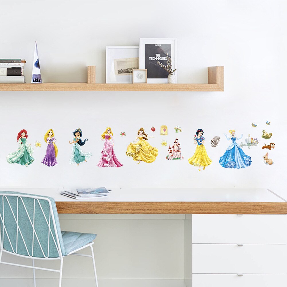 Sticker decorativ cu printese din basme, 30x90 cm, multicolor - imagine 5