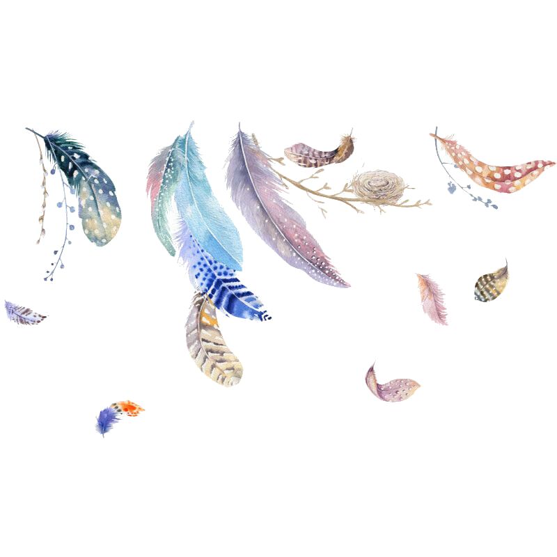 Sticker Pene decorative, 80x140 cm, multicolor