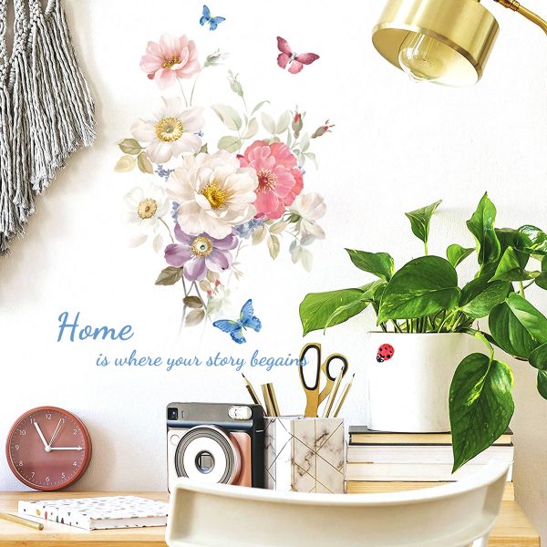 Sticker – Home is where your story begains- 35x50cm, multicolor