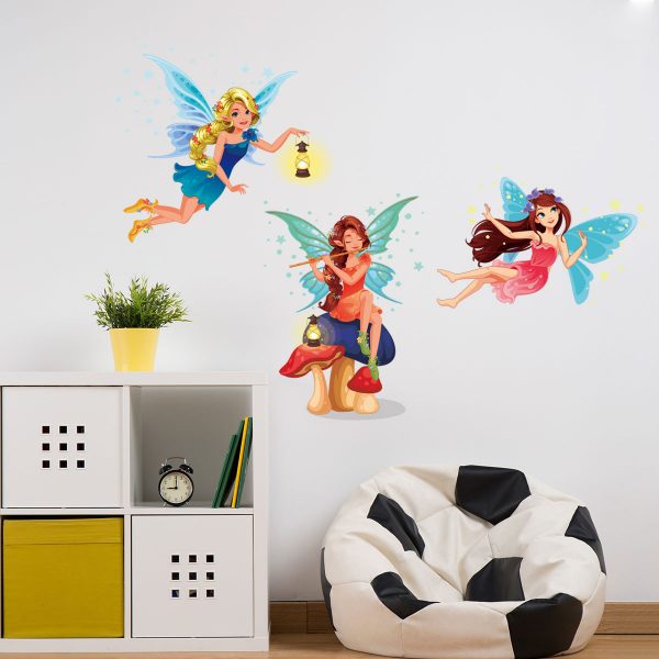Sticker decorativ cu Zane, pentru camera copiilor, 50×70 cm, multicolor