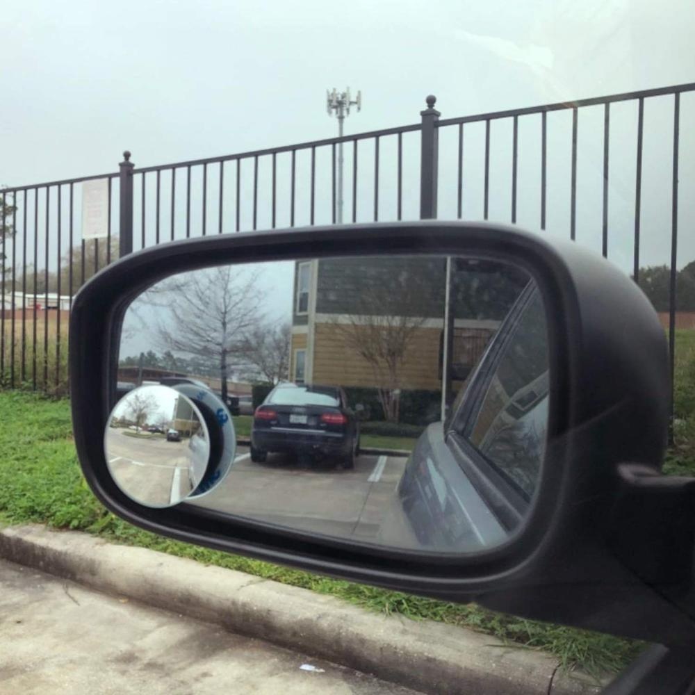 Set 2 oglinzi convexe auto, reglabile 360 grade, autoadezive, pentru unghi orb - imagine 5