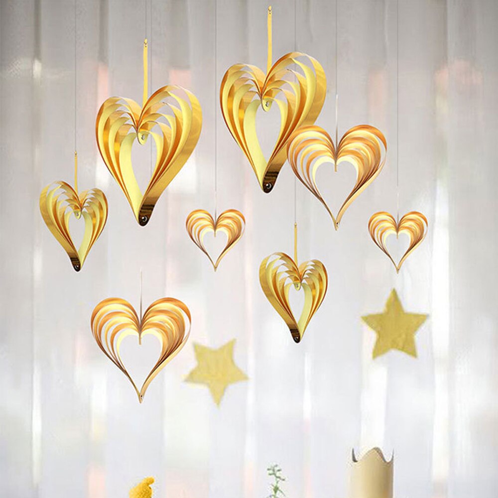 Set accesorii decor hanging hearts, 4buc /set