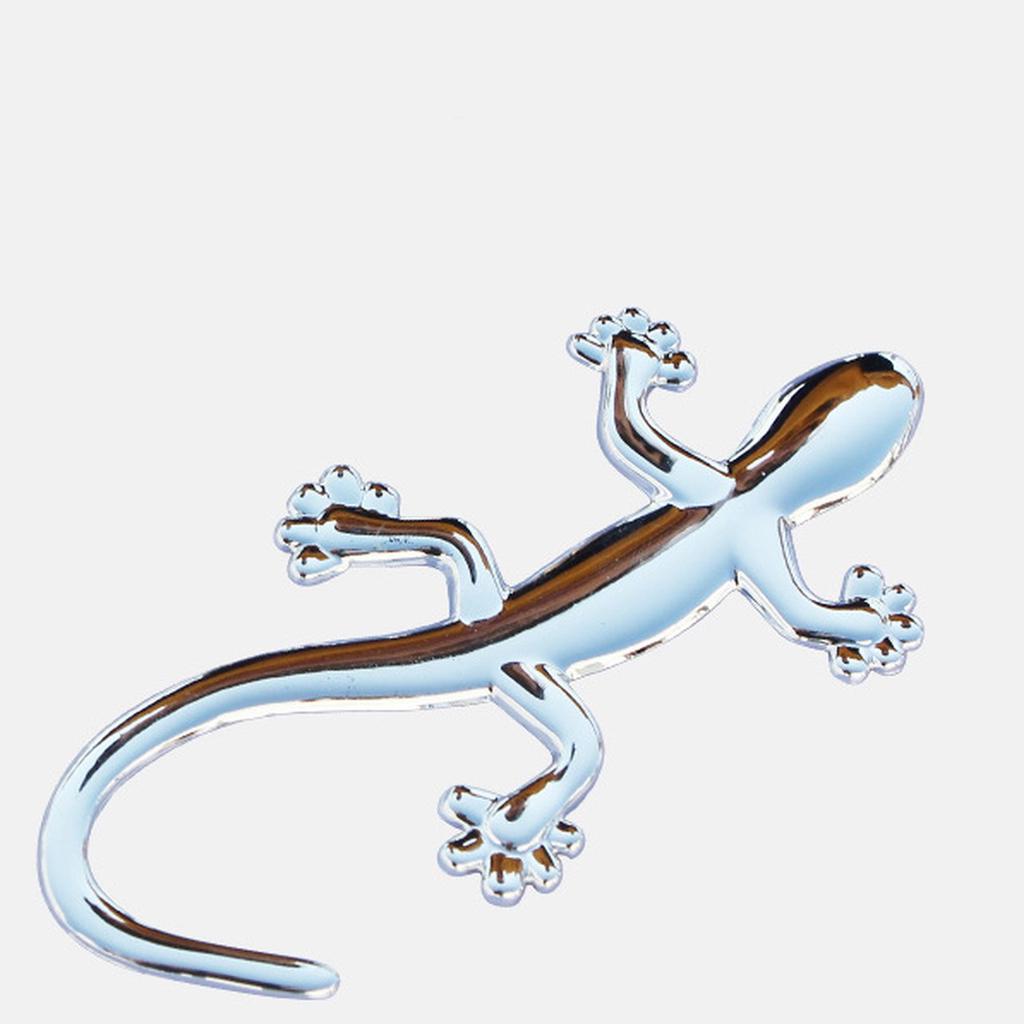Ornament auto 3D Soparla, 14x9 cm, culoare argintiu - imagine 4