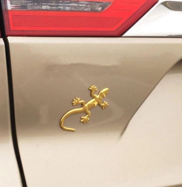 Ornament auto 3D Soparla, 14×9 cm, culoare auriu