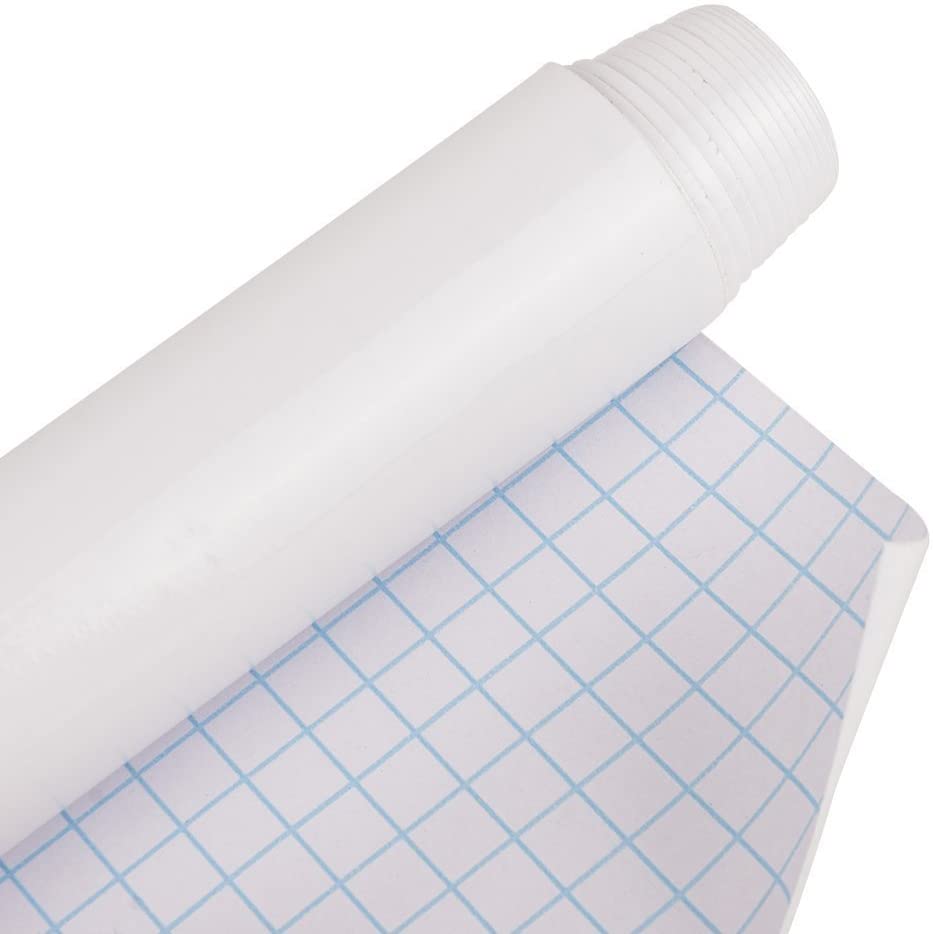 Tabla folie autocolanta din PVC, 45x200 cm, pentru scris sau desenat, culoare alb - imagine 5