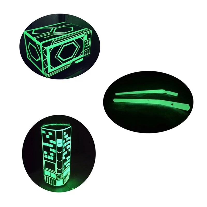 Rola Banda adeziva luminiscenta pentru decor, 2 cm x 5 m, lumineaza verde - imagine 2