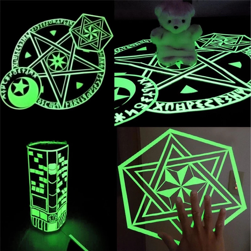 Rola Banda adeziva luminiscenta pentru decor, 2 cm x 5 m, lumineaza verde - imagine 5