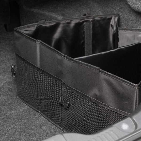 Organizator auto pliabil pentru portbagaj, 38x52x27 cm, culoare negru