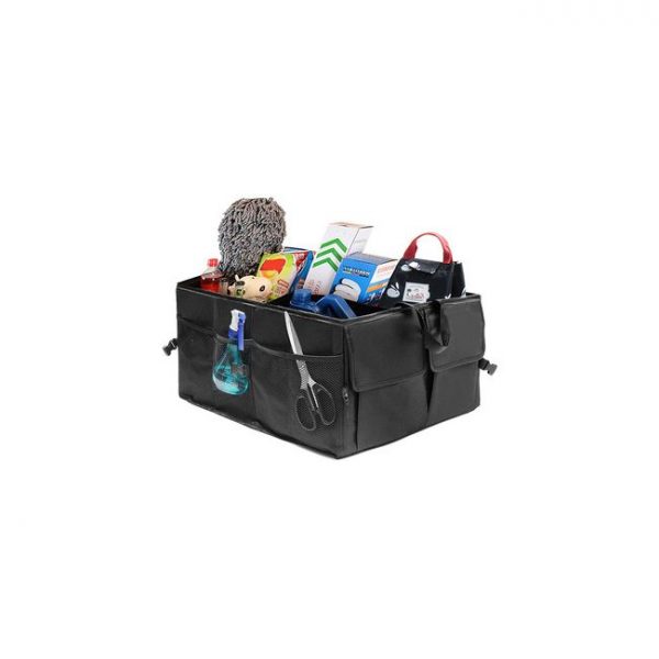 Organizator auto pliabil pentru portbagaj, 38x52x27 cm, culoare negru