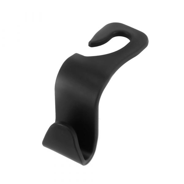 Set Suport tip cuier cu carlig pentru tetiera auto, 2 bucati, culoare negru, 11×3.5cm
