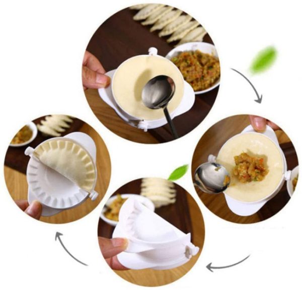 Forma din plastic pentru ravioli, 10.5×9 cm, culoare alb