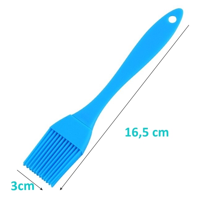 Pensula din silicon pentru prajituri, 3x16.5 cm, culoare albastru - imagine 5
