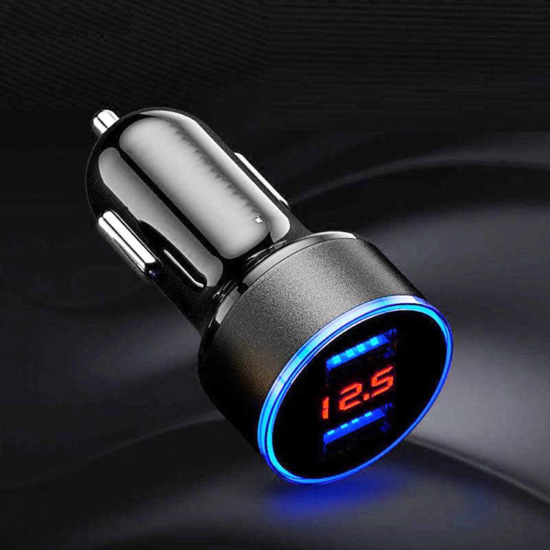 Incarcator Auto 12/24V Telefon GPS Tableta 2 x USB 5V-3.1A, culoare negru - imagine 2