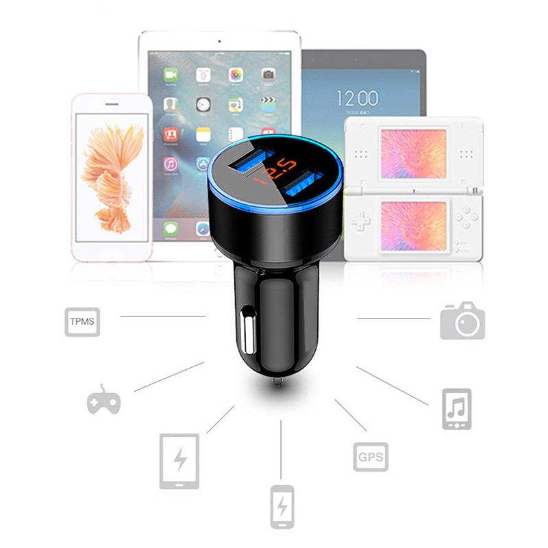 Incarcator Auto 12/24V Telefon GPS Tableta 2 x USB 5V-3.1A, culoare negru - imagine 6