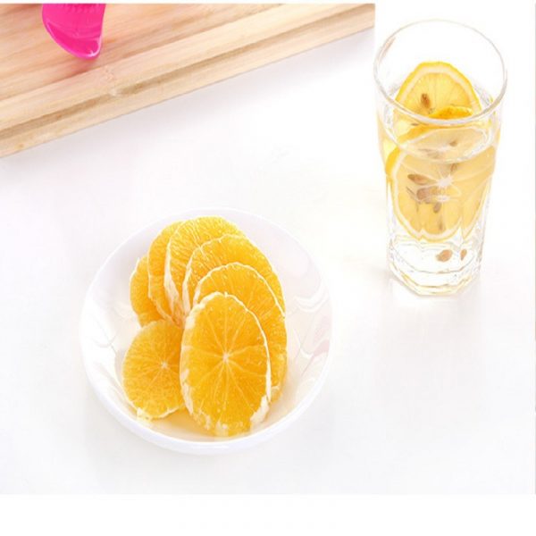 Dispozitiv manual pentru feliat fructe/legume moi, 8×18.5 cm, culoare verde