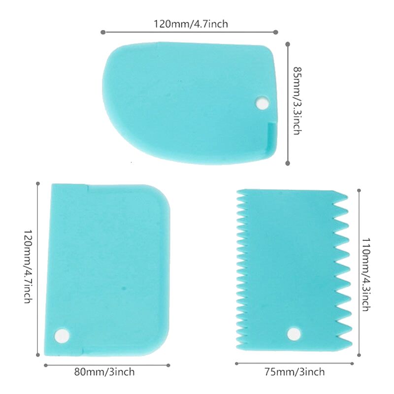 Set 3 Raclete pentru decorare torturi sau prajituri, culoare albastru - imagine 5