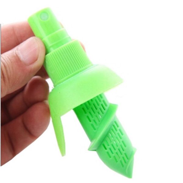 Set 2 pulverizatoare cu capac si suport pentru Citrice, 4,5×9,5 cm, culoare verde