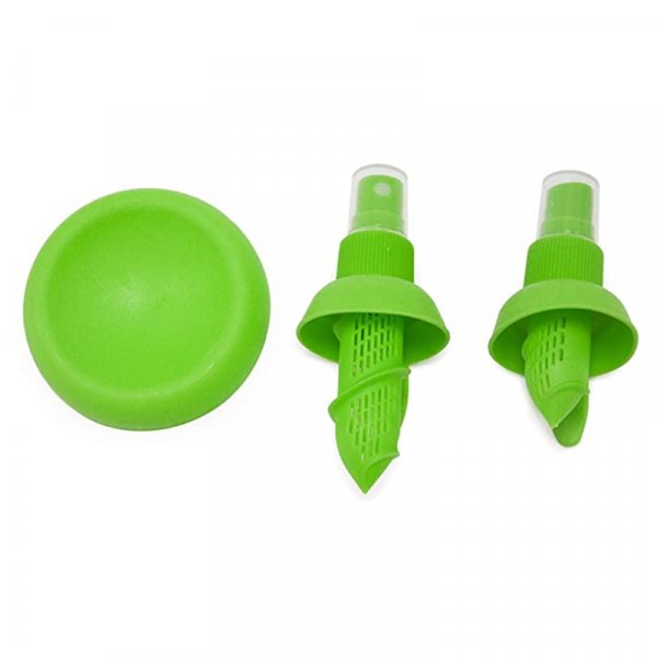 Set 2 pulverizatoare cu capac si suport pentru Citrice, 4,5×9,5 cm, culoare verde