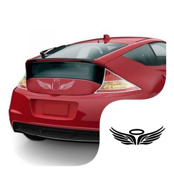 Ornament auto Aripi de inger 3D, 16cm x 5cm, culoare negru
