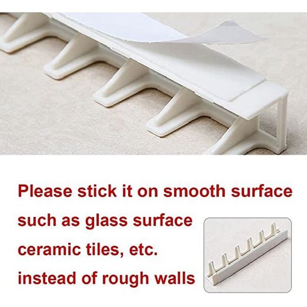 Set suport organizator vertical pentru bijuterii, 9 buc/set, culoare alb