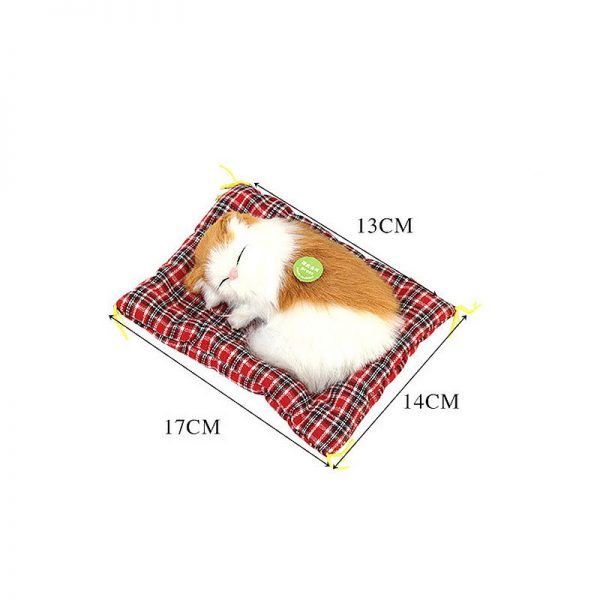Set perna decorativa cu pisica cu efecte sonore, 13x14x17 cm, multicolor
