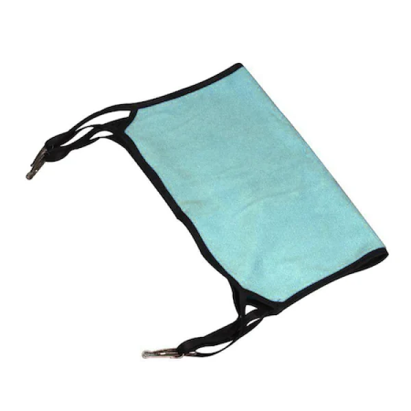 Hamac suspendat din fleece pentru pisici sau alte animale mici, 57×64 cm, albastru
