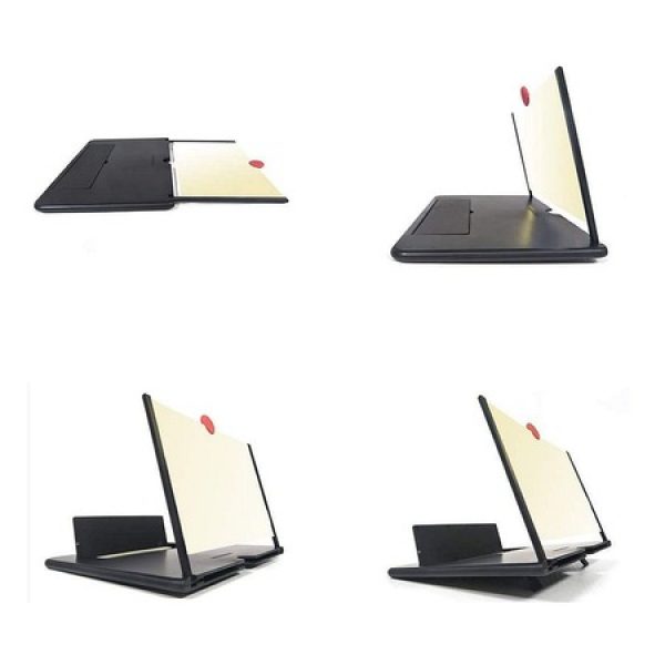 Amplificator de imagine cu efect 3D pentru telefoane mobile, 26×17.4 cm, negru