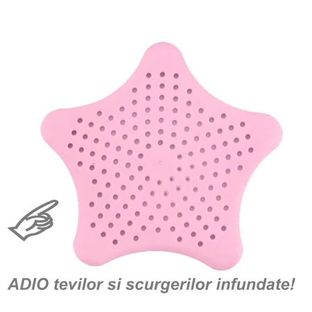Set 2 site cu ventuza din silicon pentru chiuveta, 15 x 15 cm, culoare roz - imagine 3