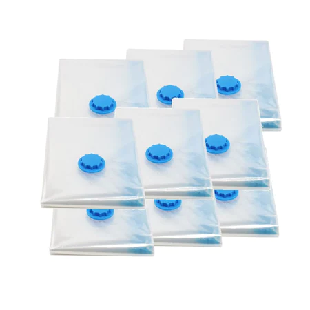 Set 10 saci pentru vidat haine, dimensiune 50 x 70 cm, transparenti