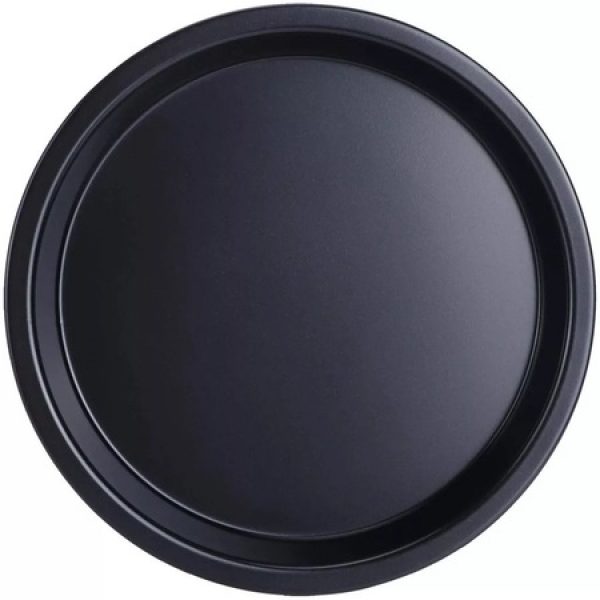 Tava de copt rotunda, material antiaderent, diametrul 25 cm, negru