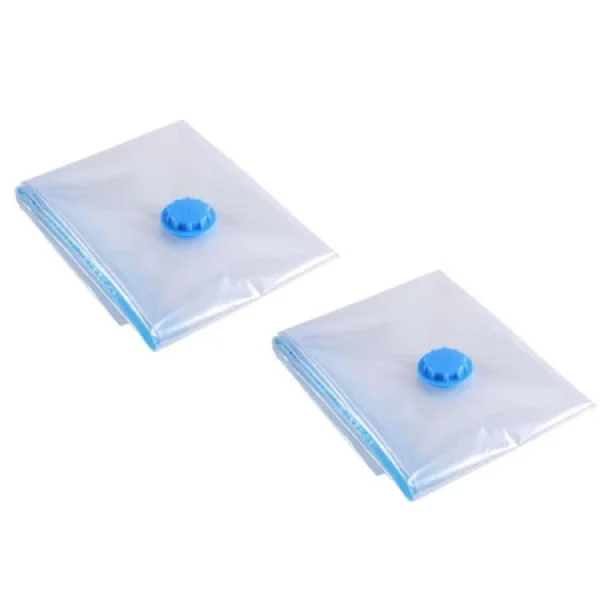 Set 2 saci pentru vidat haine, dimensiune 50 x 70 cm, transparenti