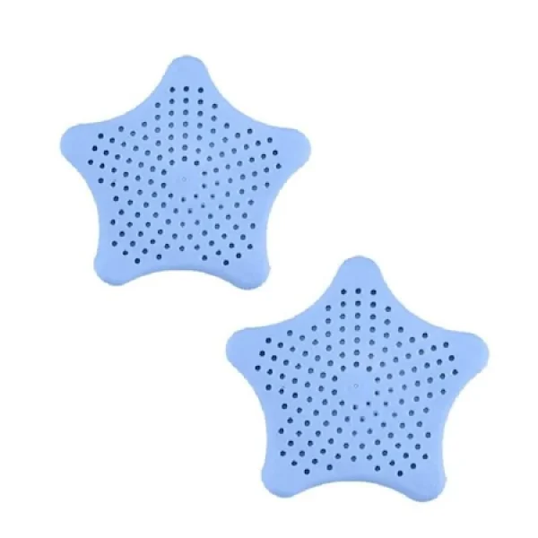 Set 2 site cu ventuza din silicon pentru chiuveta, 15 x 15 cm, culoare albastru