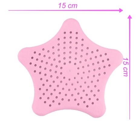 Set 2 site cu ventuza din silicon pentru chiuveta, 15 x 15 cm, culoare roz - imagine 5