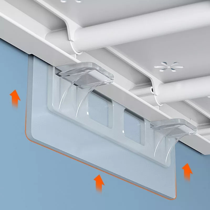 Cleme autoadezive pentru rafturi si dulapuri, fara perforare, acrilic, 12x5cm - imagine 2