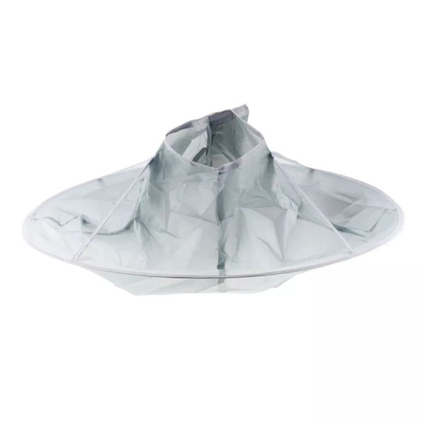 Apron sort frizerie tip umbrela pentru salon, inchidere velcro, material impermeabil polyester, dimensiune 60 cm