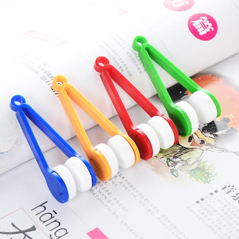 Set 6 instrumente pentru curatarea lentilelor ochelarilor, microfibra, multicolor - imagine 4