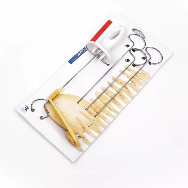 Dispozitiv pentru taiat sau spiralat cartofi, inox, 29 x 14 cm