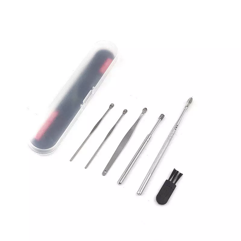 Set complet pentru curatarea, ingrijirea si igiena urechilor, din inox, sterilizabile. - imagine 3