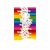 Sticker Creioane colorate 3D, dimensiune 50 cm x 70 cm, multicolor